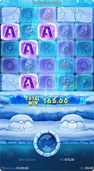 The Great Icescape · Memeriksa parameter saldo, nilai taruhan, dan indikator kemenangan.
