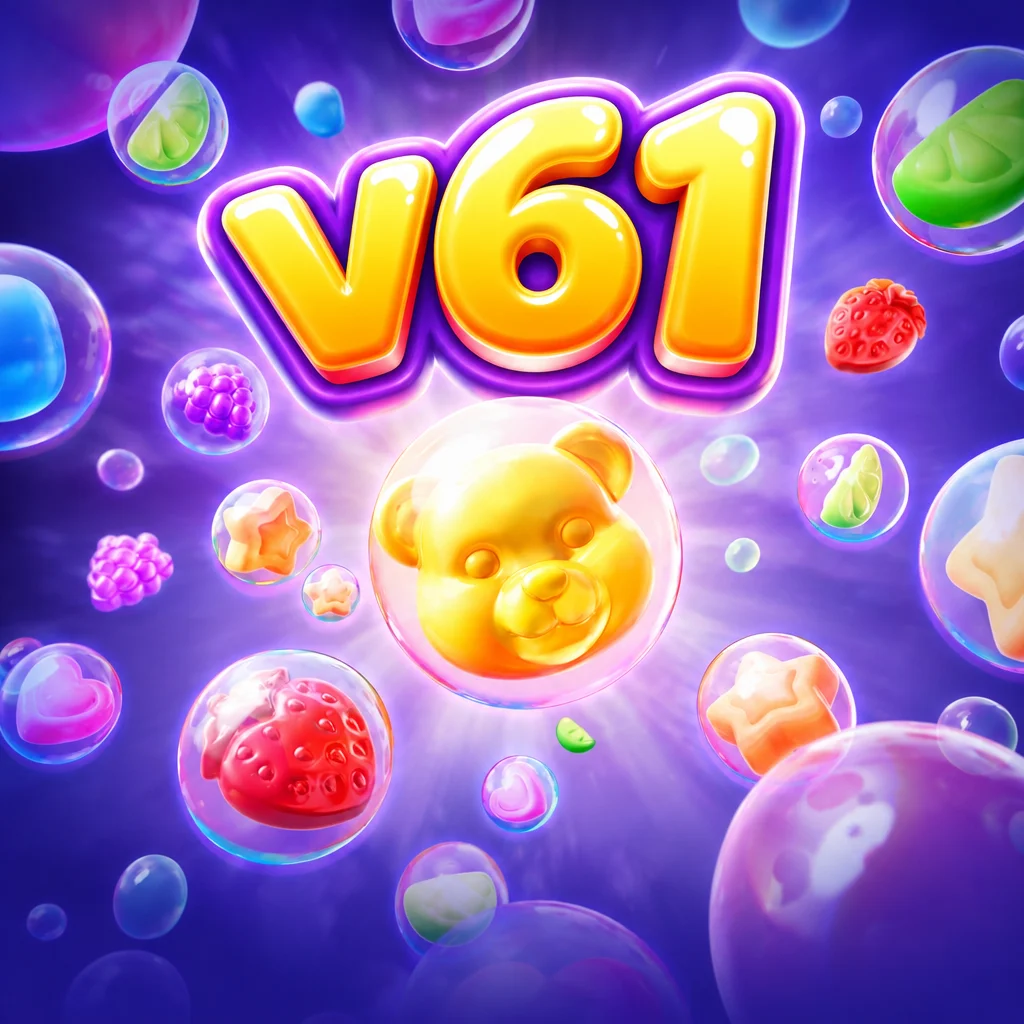 Nuansa warna-warni penuh permen manis pada permainan Fruity Candy v61